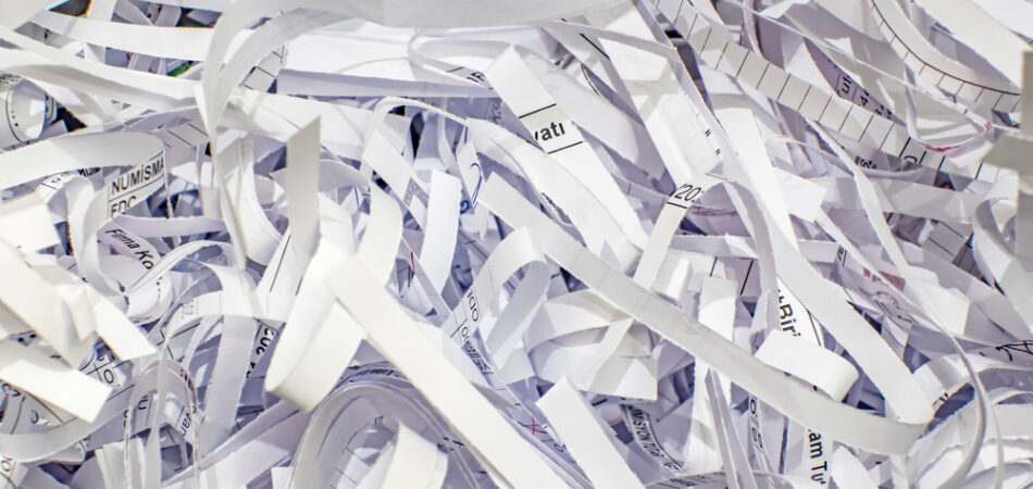 Istanbul,turkey July,2,2020.,close,up,paper,shredder,and,cut,papers,in