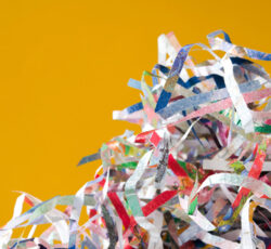 Closeup,shredded,paper,texture,and,reuse,colorful,paper,scrap,of